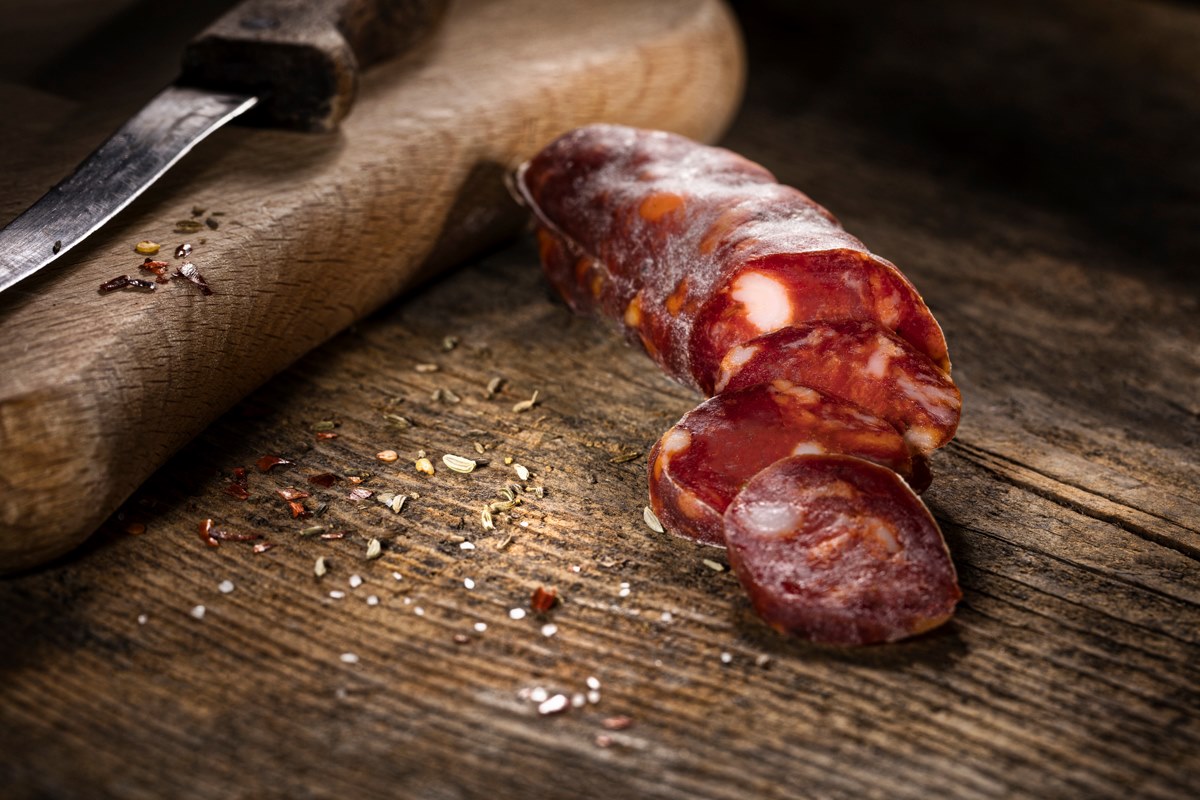 Orecchiette mit Tomatensosse und Salsiccia Lucanica 